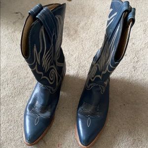 Navy Blue Frye Boots  size 6.5